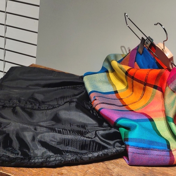 Color Block Mini Skirt Platinum Dorothy Schoelen - Picture 3 of 5